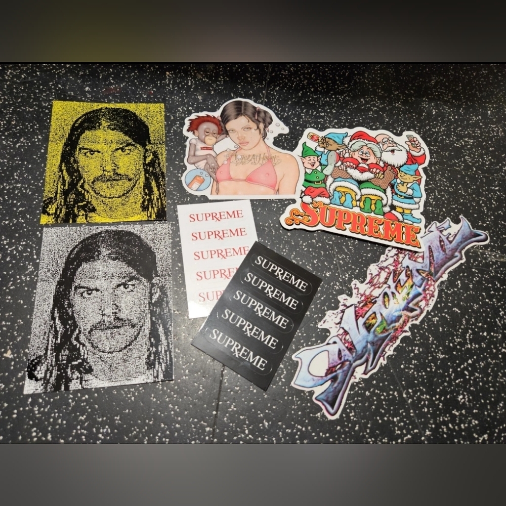 Supreme Santa Dash Rx Minis Angel Tag stickers Complete set of 7 December FW25